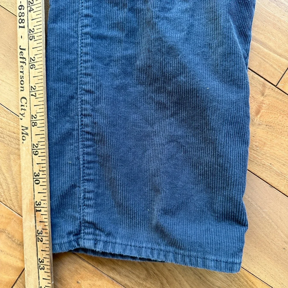 J Crew 484 Pants Mens 32x34 Blue Slim Straight Corduroy‎ Chino Grunge Hipster